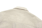 OKAYTHXBYE Floral Embossed Stand Collar Shirt