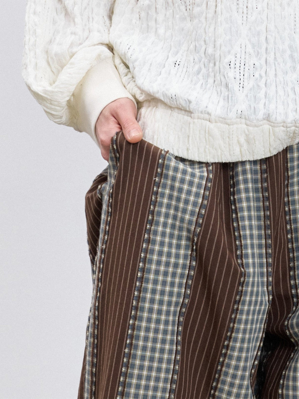 TUIMU Striped Wide-Leg Lounge Pants
