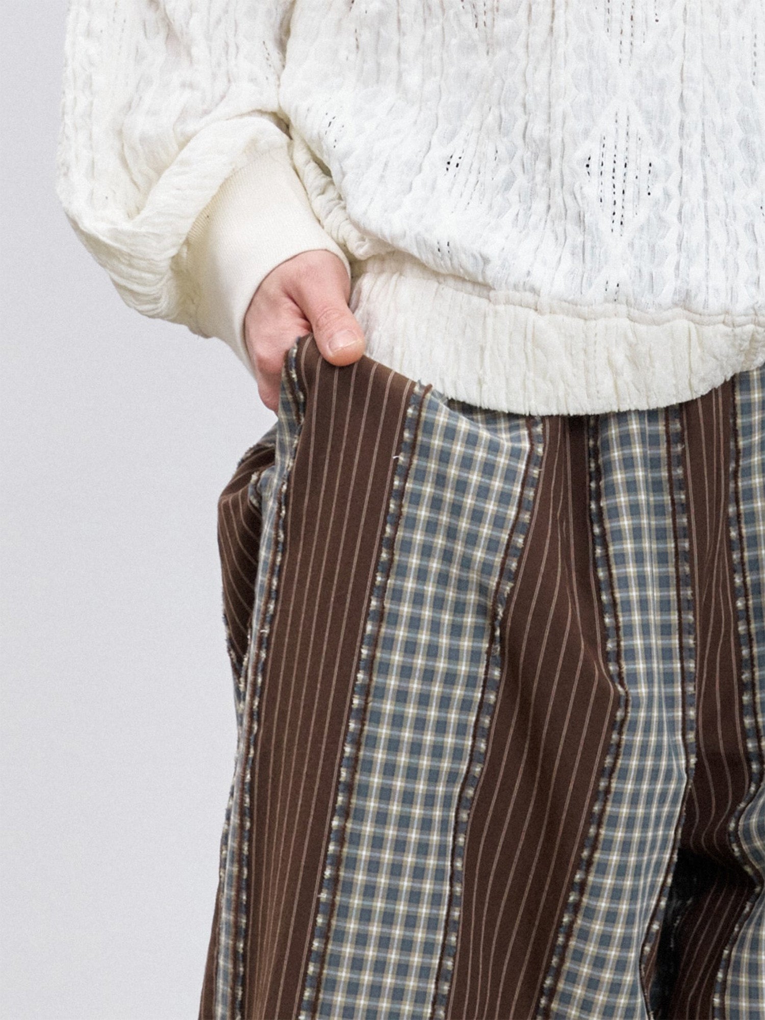 TUIMU Striped Wide-Leg Lounge Pants