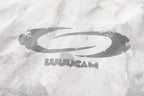 LUUUCAM Brush-Paint Faded Logo Hoodie