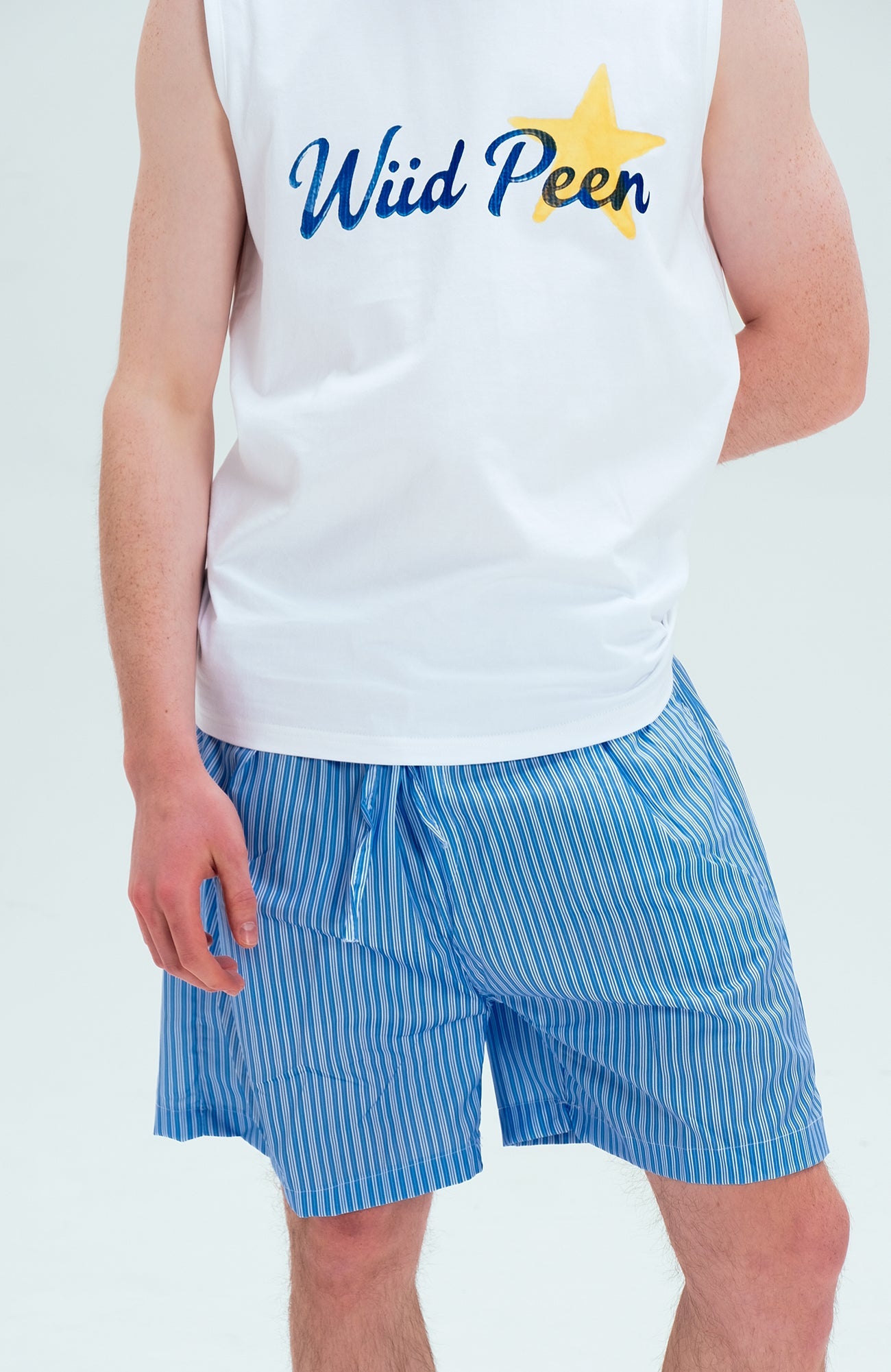 WIID Striped Drawstring Board Shorts
