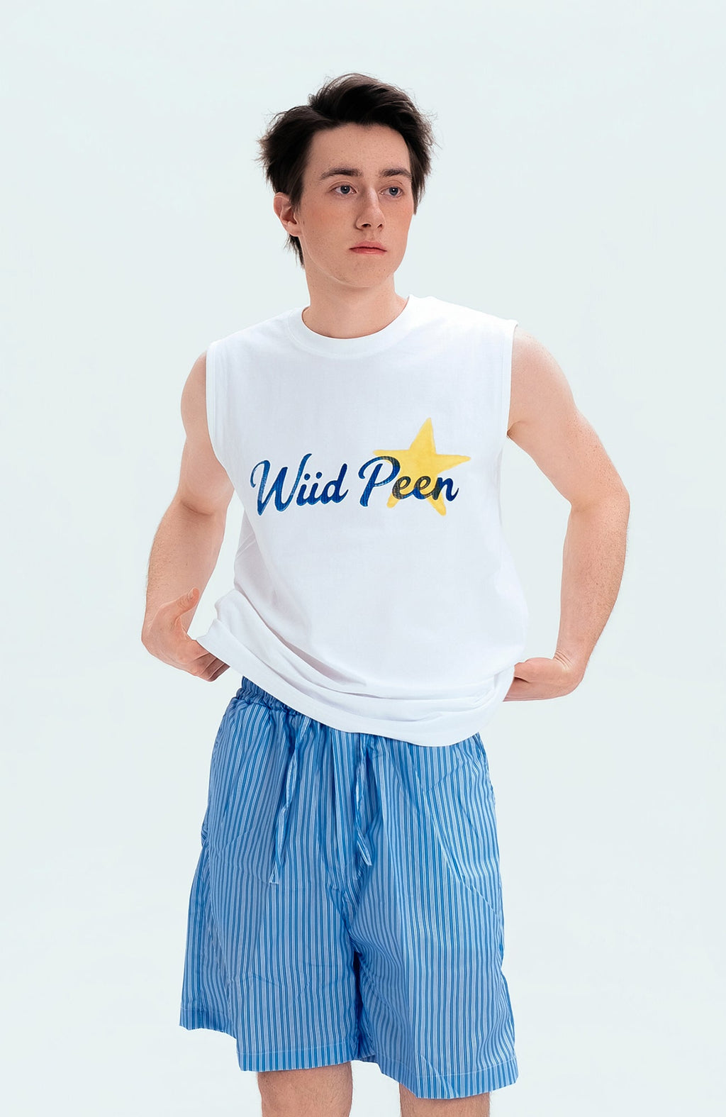 WIID Striped Drawstring Board Shorts