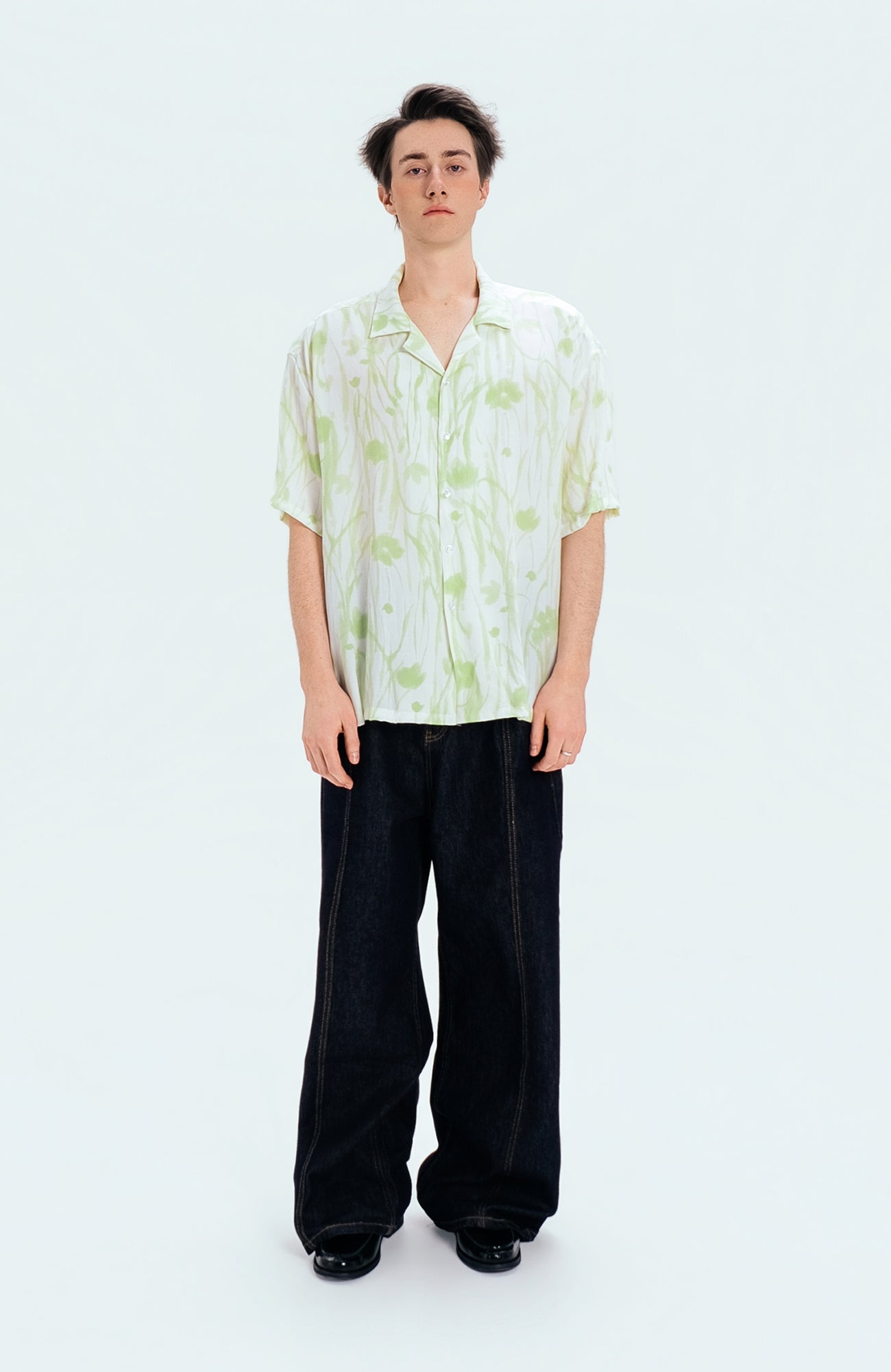 WIID Floral Cuban Half Shirt