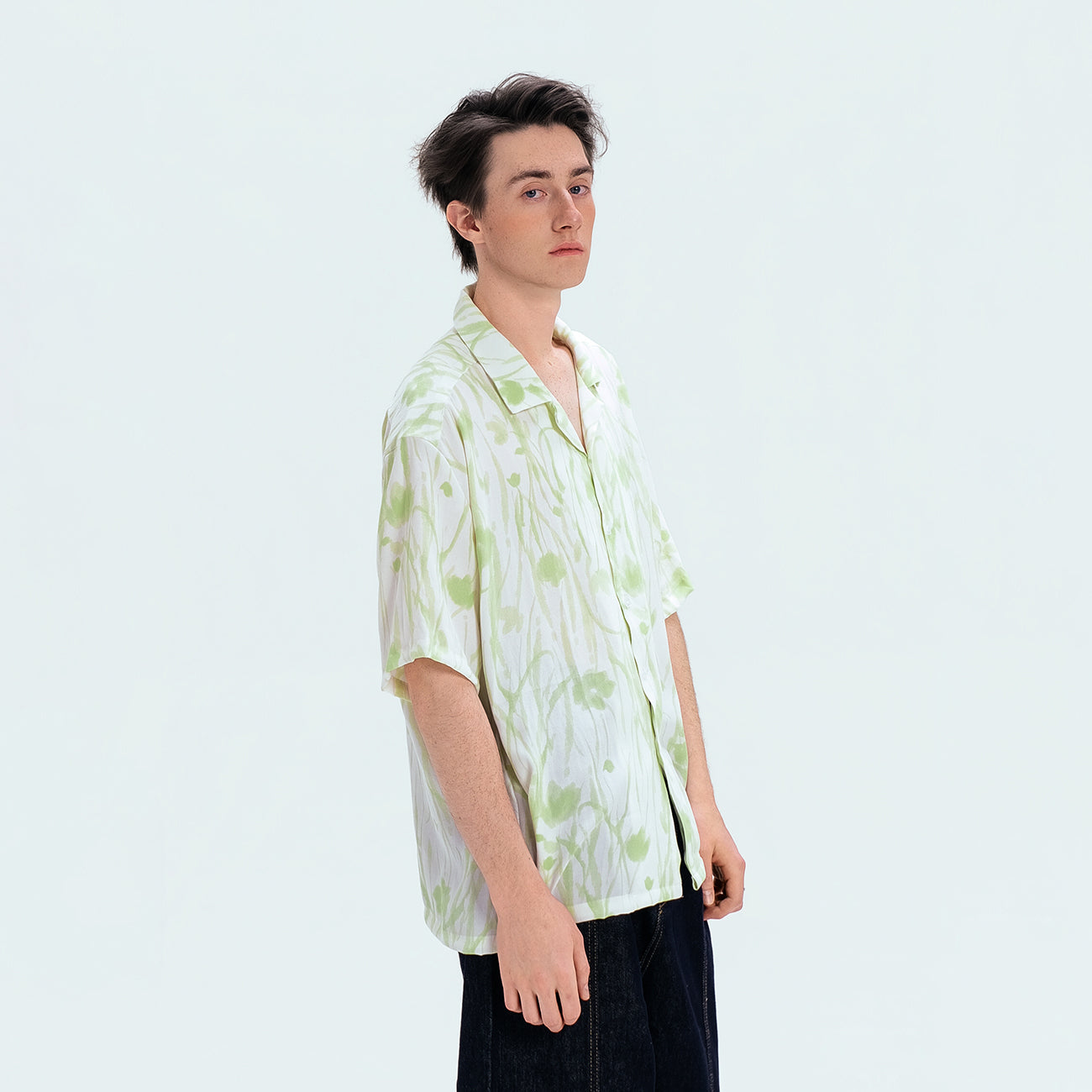 WIID Floral Cuban Half Shirt