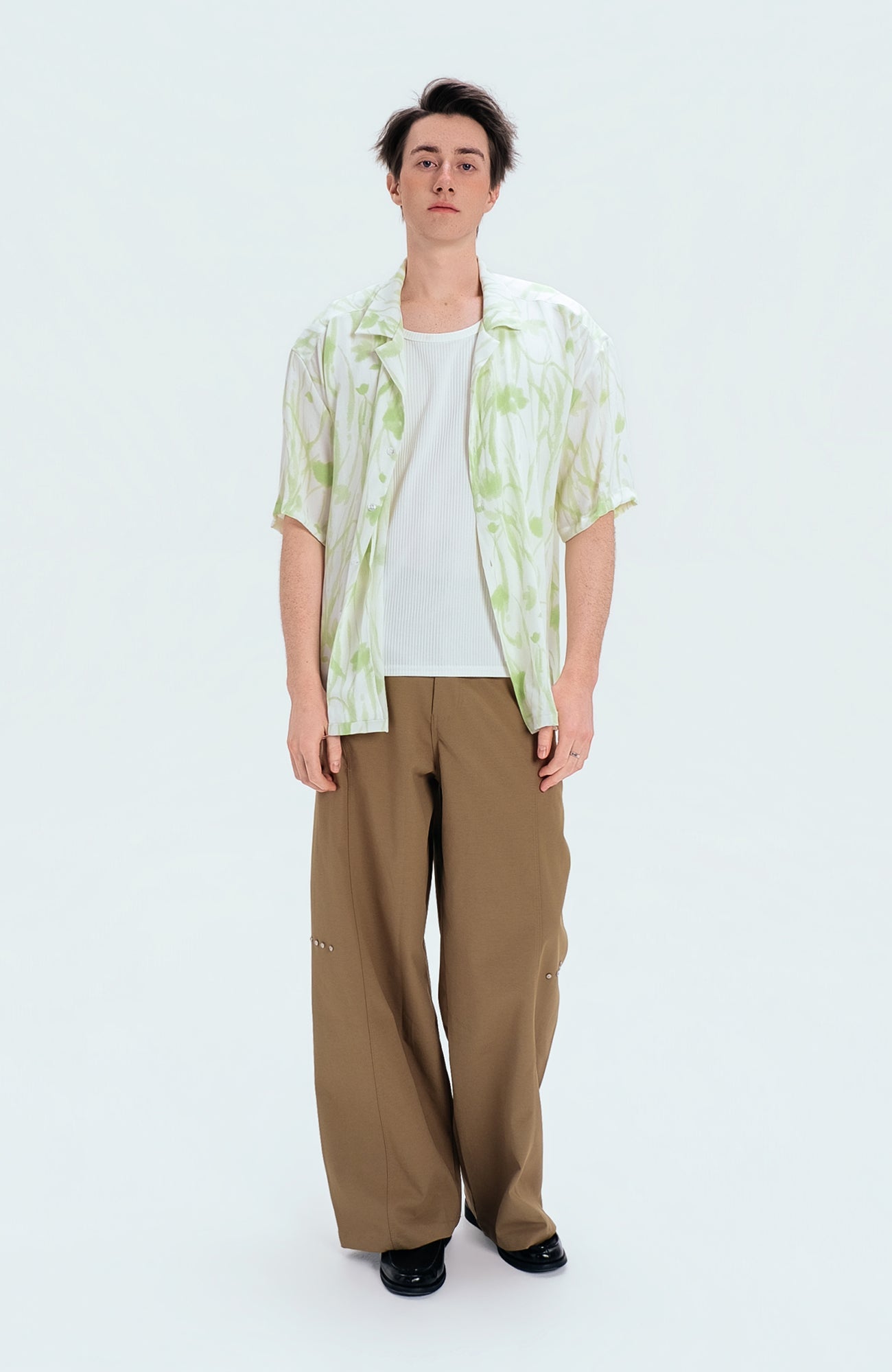 WIID Floral Cuban Half Shirt