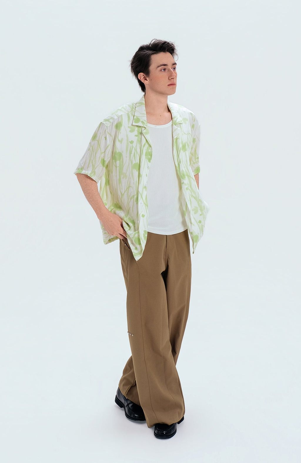 WIID Floral Cuban Half Shirt