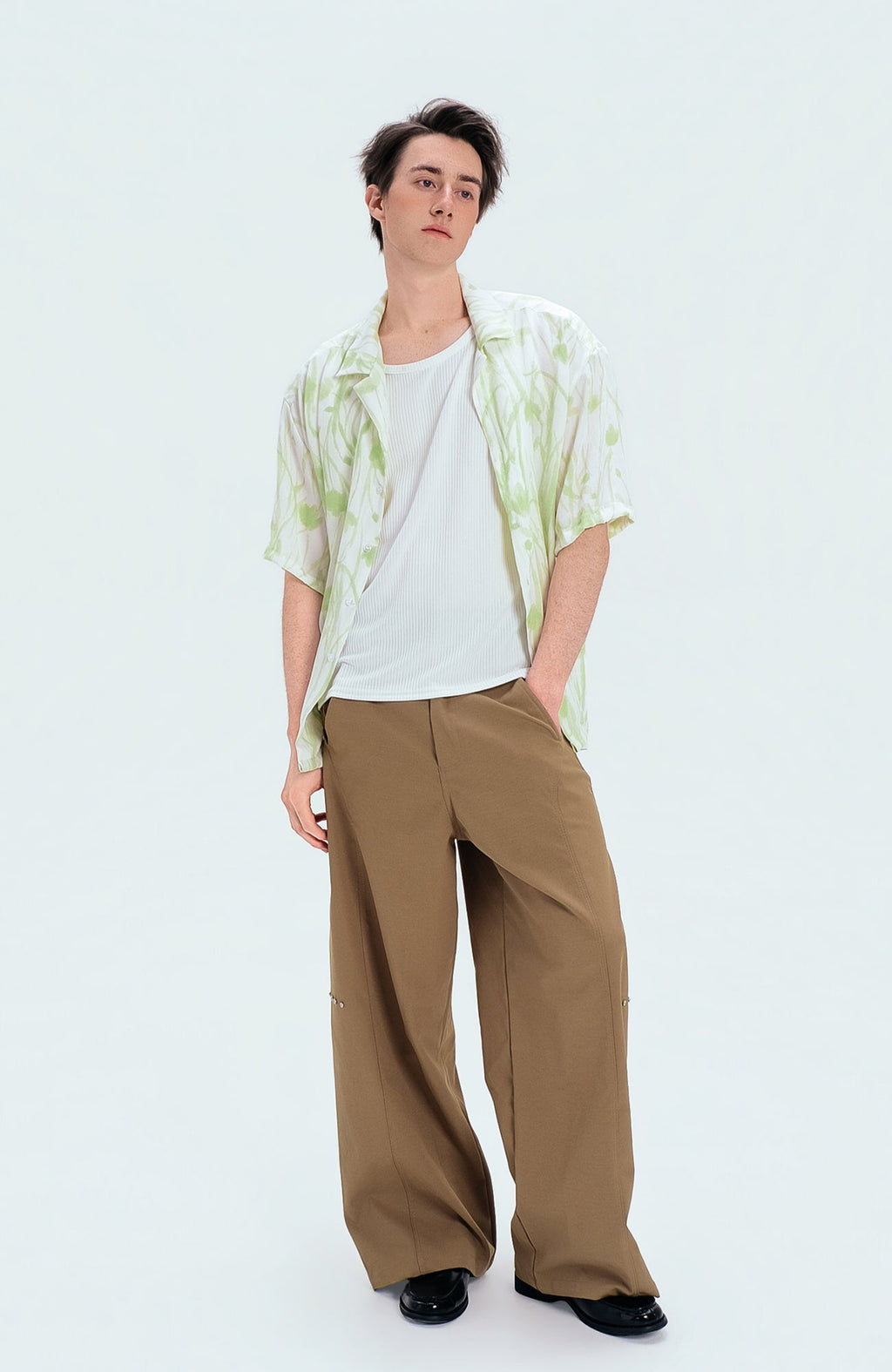 WIID Floral Cuban Half Shirt