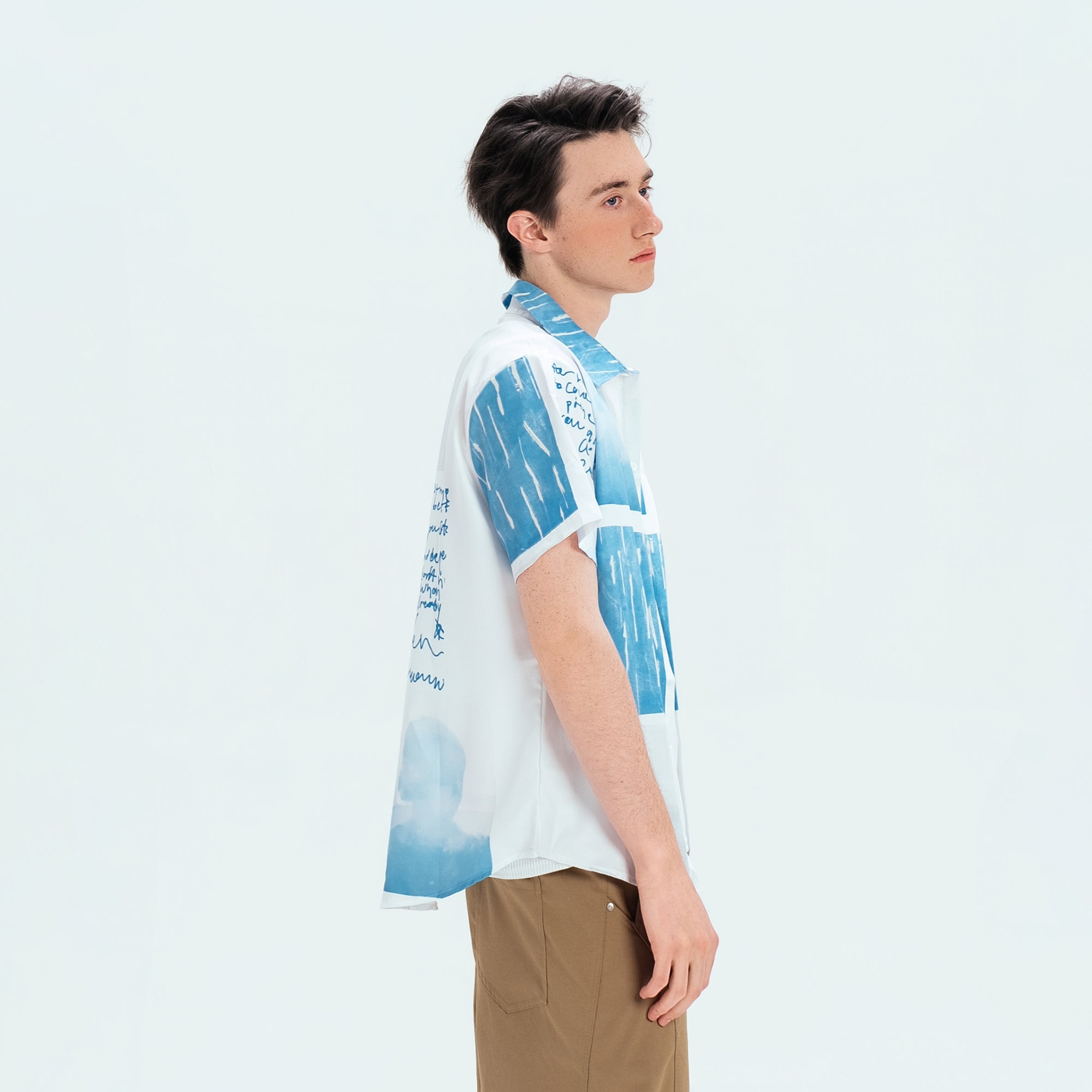 WIID Paneled Full-Print Half Shirt