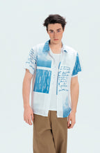 WIID Paneled Full-Print Half Shirt