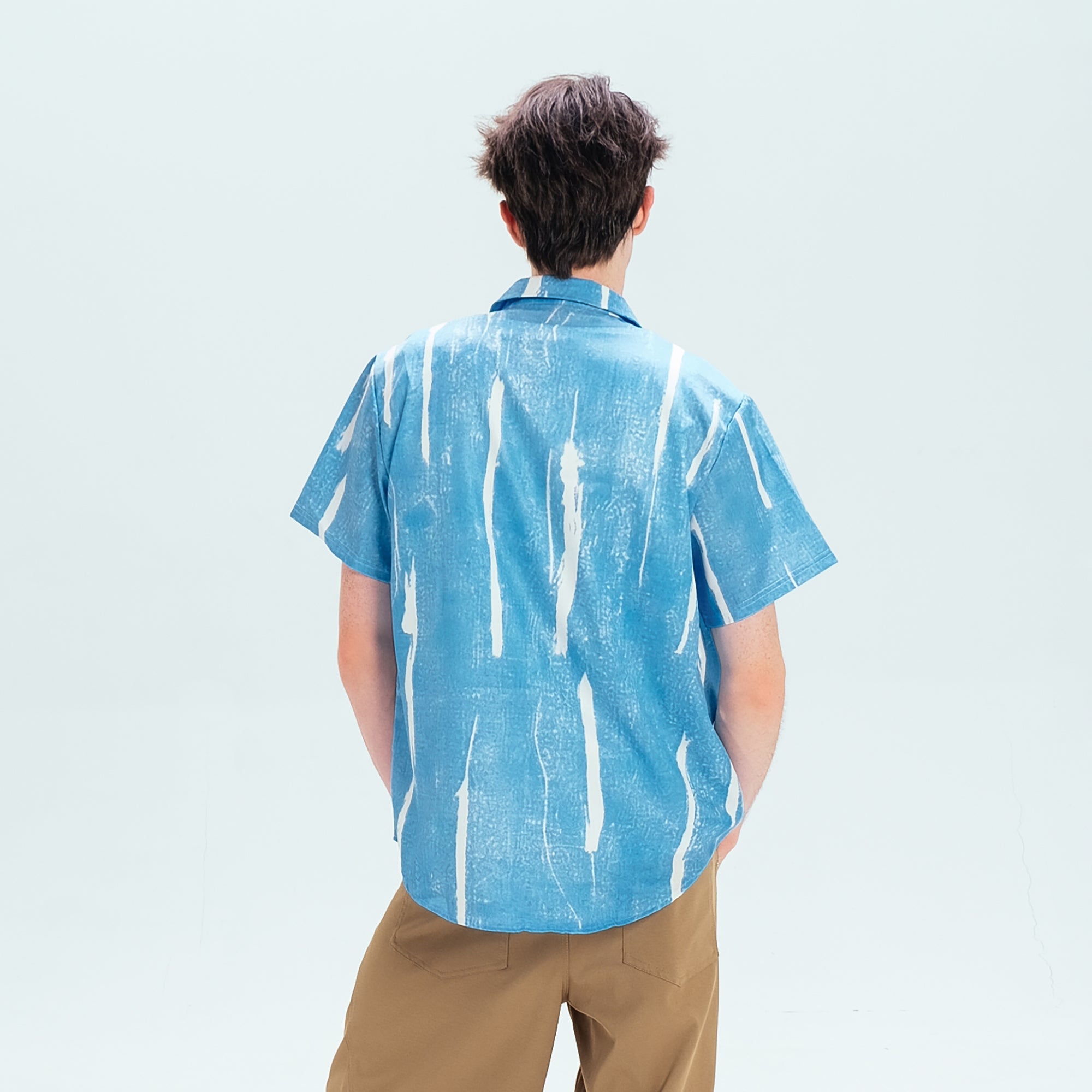 WIID Brush-Paint Full-Print Half Shirt