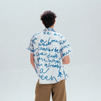 WIID All-Over Letter Cuban Half Shirt