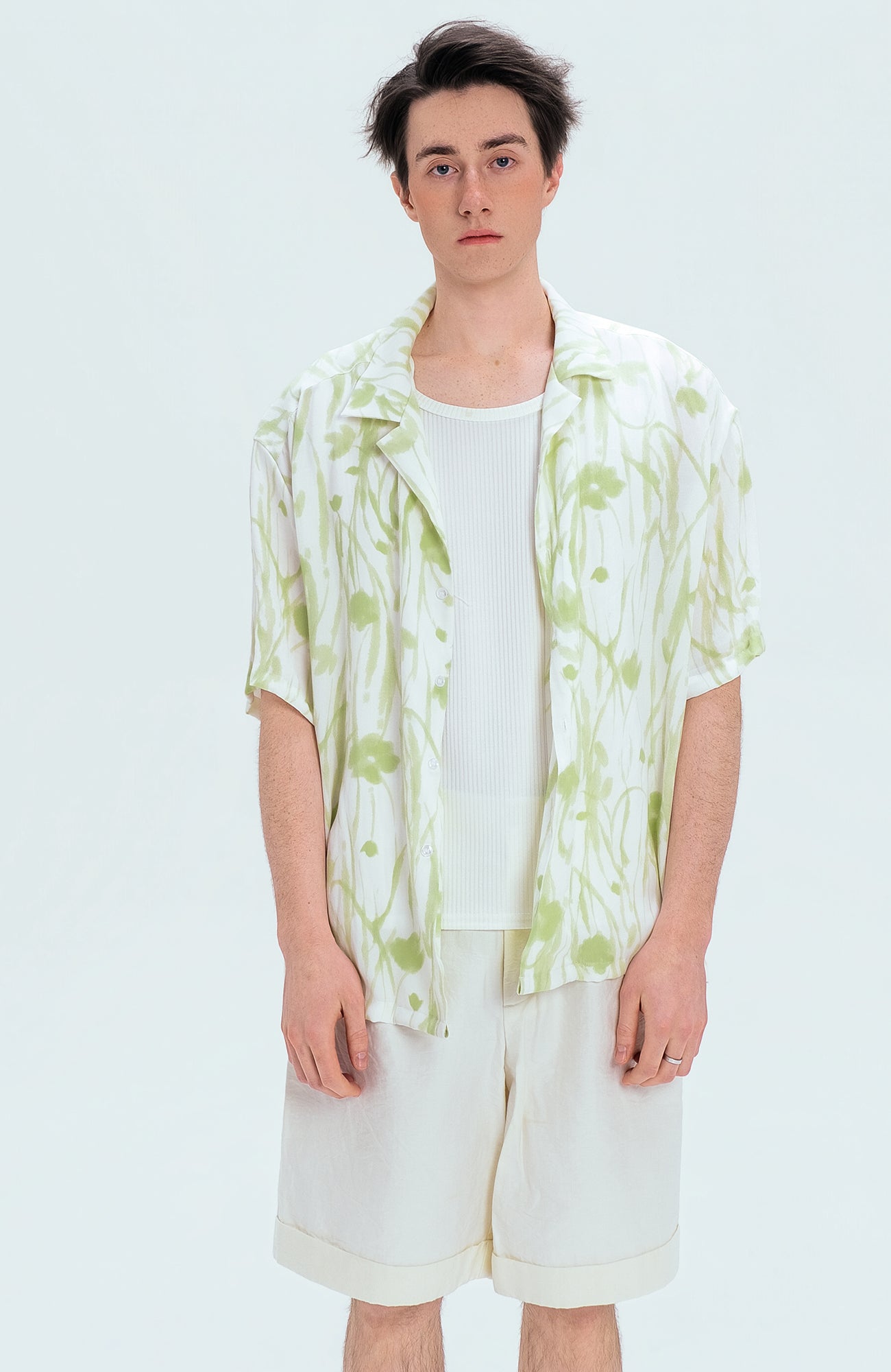 WIID Floral Cuban Half Shirt