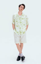 WIID Floral Cuban Half Shirt