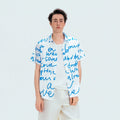 WIID All-Over Letter Cuban Half Shirt
