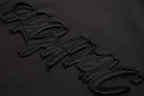 ORGANIC EMOTION Asymmetrical Hem LOGO Embroidered Hoodie