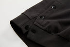 ORGANIC EMOTION Asymmetrical Hem LOGO Embroidered Hoodie