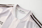 ORGANIC EMOTION Striped Badge Graphics Soccer Jersey