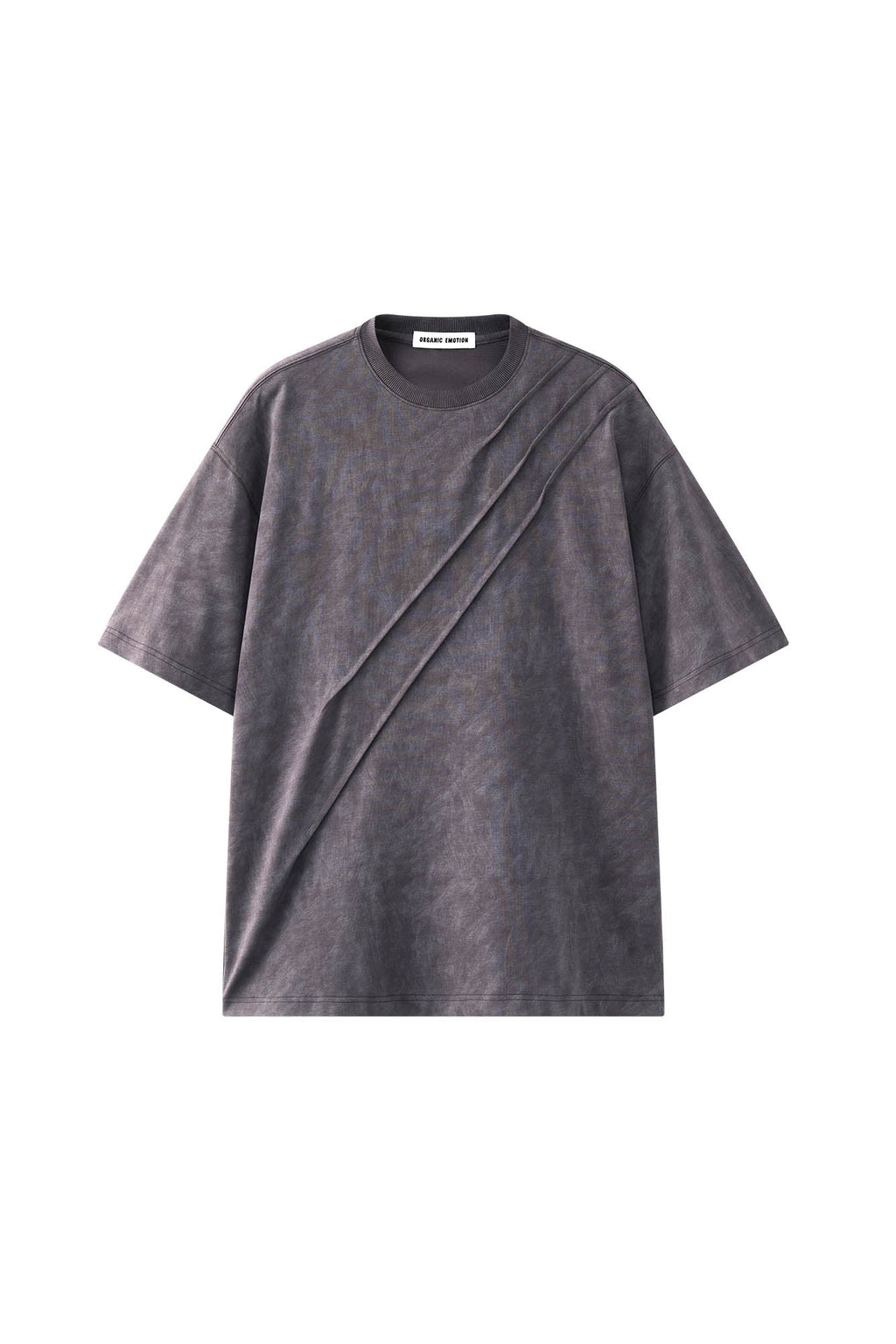 ORGANIC EMOTION Scratch Spliced Washed T-Shirt