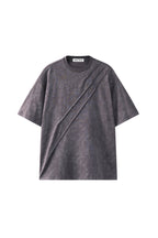 ORGANIC EMOTION Scratch Spliced Washed T-Shirt