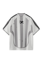 ORGANIC EMOTION Striped Badge Graphics Soccer Jersey