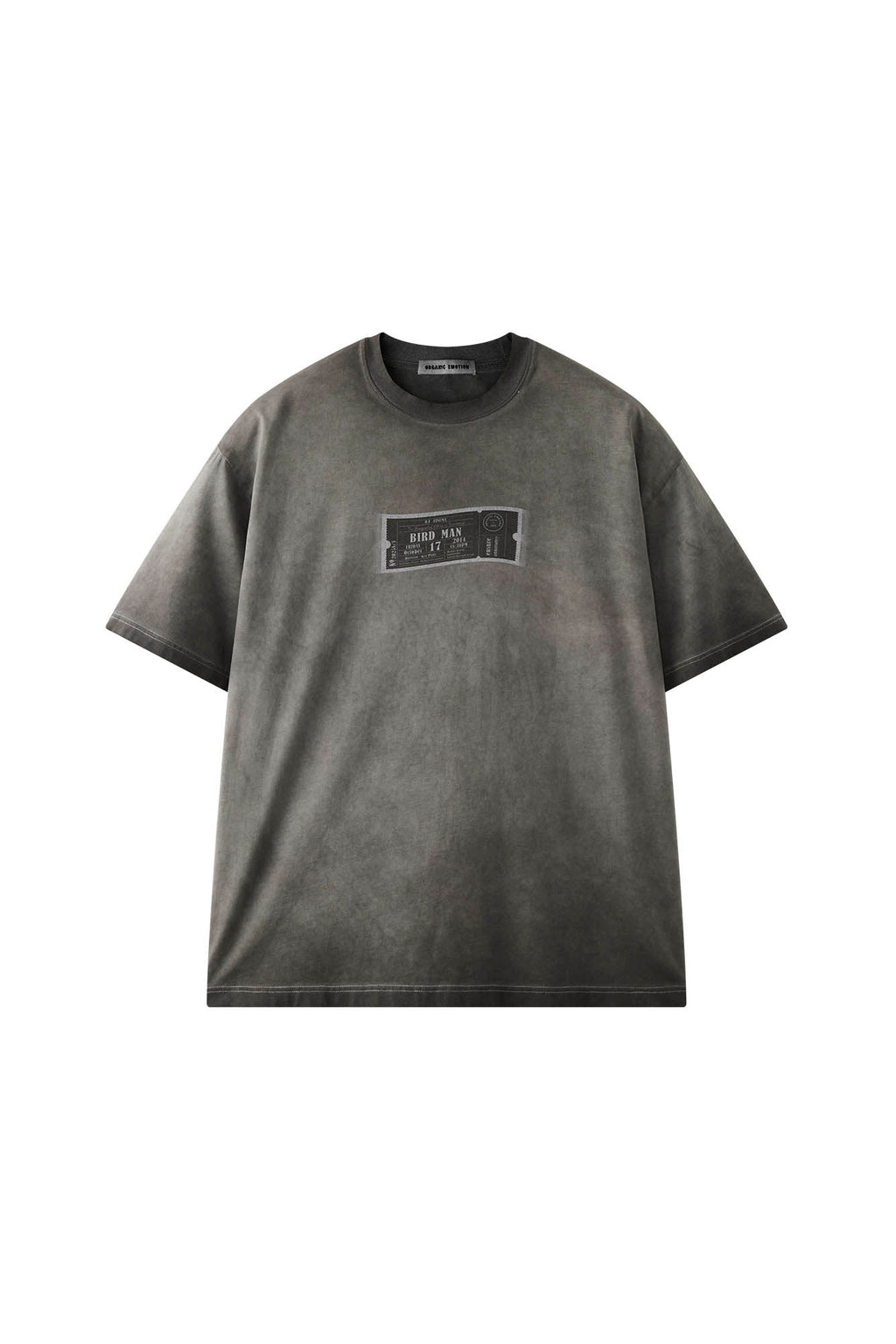 ORGANIC EMOTION Spray-Faded Ticket Graphic T-Shirt