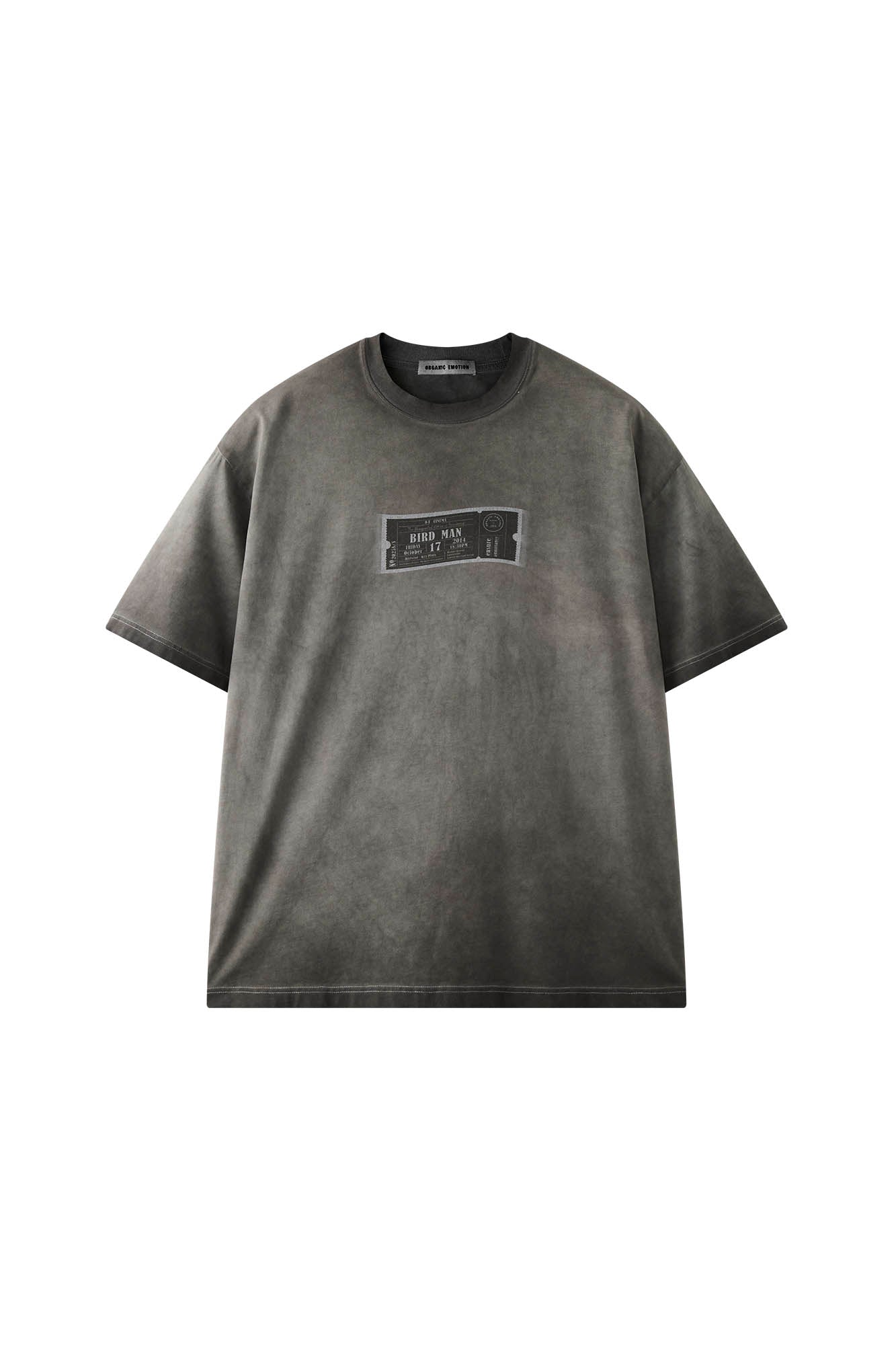 ORGANIC EMOTION Spray-Faded Ticket Graphic T-Shirt