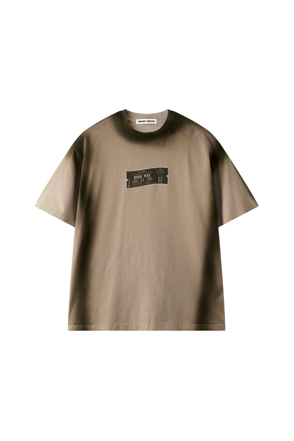 ORGANIC EMOTION Spray-Faded Ticket Graphic T-Shirt