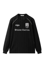 ORGANIC EMOTION Retro Sheer Striped Knit Raglan Jersey