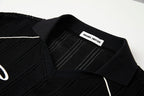 ORGANIC EMOTION Retro Sheer Striped Knit Raglan Jersey