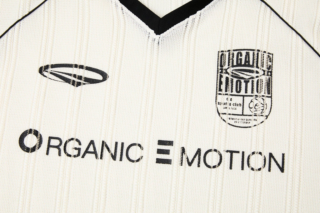 ORGANIC EMOTION Retro Sheer Striped Knit Raglan Jersey