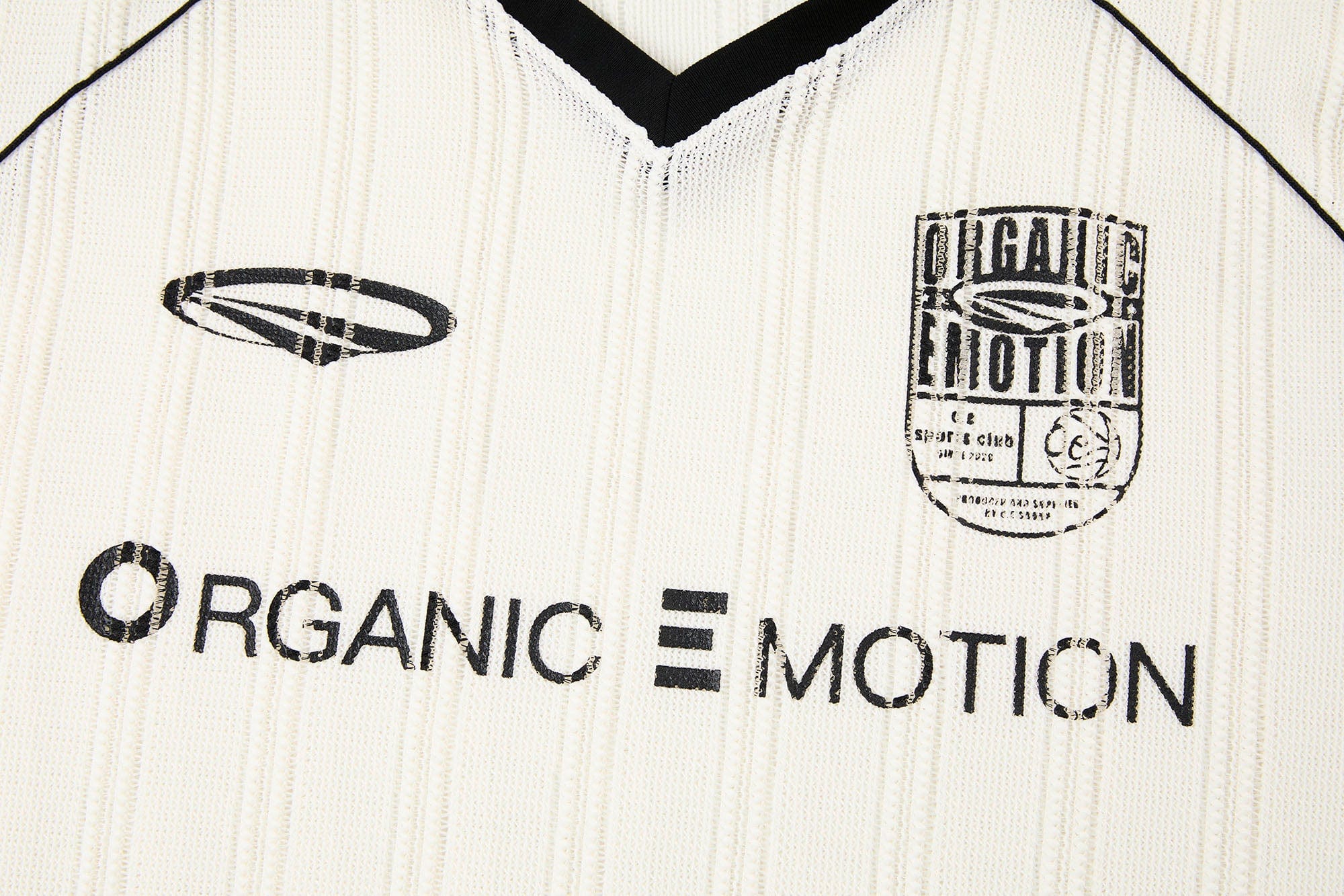 ORGANIC EMOTION Retro Sheer Striped Knit Raglan Jersey