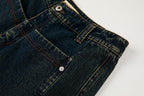 ORGANIC EMOTION Big-Pocket Paneled Wide-Leg Jeans