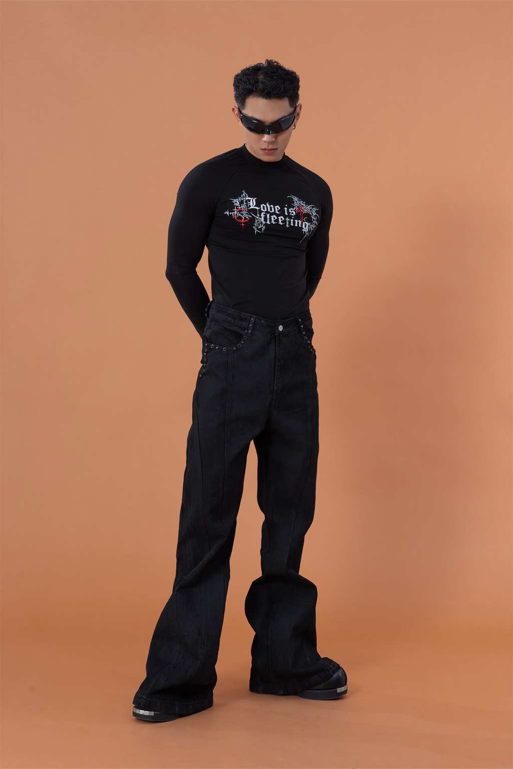 CLP Gothic Graphic Fitted Long Sleeve Tee
