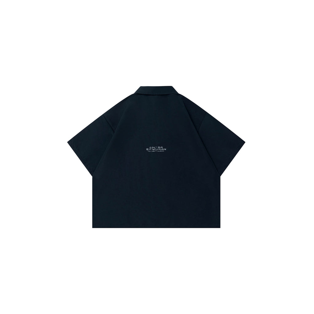 OVDY Retro Spliced Plaid Polo T-Shirt