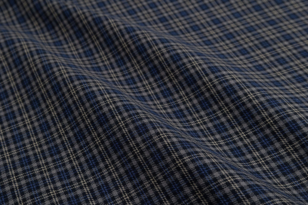 OVDY Retro Spliced Plaid Polo T-Shirt