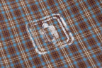 OVDY Retro Spliced Plaid Polo T-Shirt