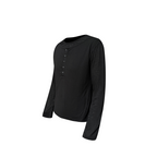 TH4SWE Layered Diamond Spine Graphic Henley Long-Sleeve Tee