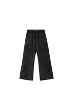 CATSSTAC Multi-Pocket Paneled Drawstring Cargo Pants