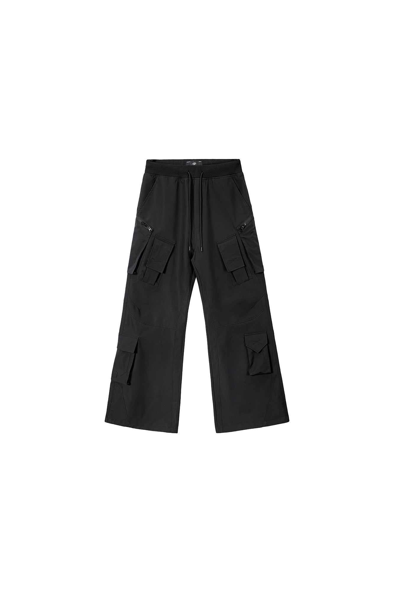 CATSSTAC Multi-Pocket Paneled Drawstring Cargo Pants