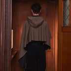 KADAKADA Hooded Glove-Sleeve Cropped Cape