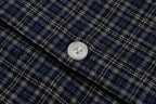 OVDY Raw-Edge Patchwork Graphic Plaid Half Shirt
