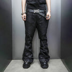 SSIN7 Wing Pocket Waxed Flared Jeans