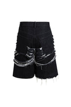 DND4DES Heavily Distressed Denim Shorts