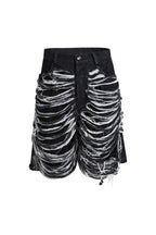 DND4DES Heavily Distressed Denim Shorts