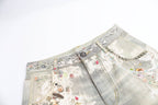DND4DES×Faychui Distressed Gem&Lace Jeans