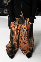 PCCVISION Full-Print Washed Drawstring Sweatpants