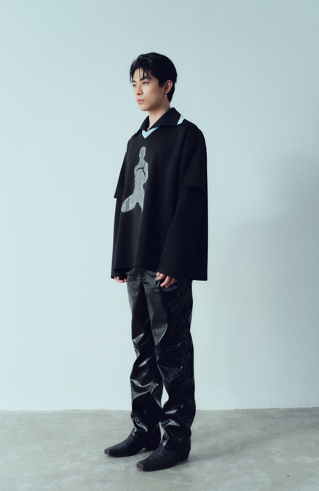 KADAKADA Diamond Graphic Layered Jersey