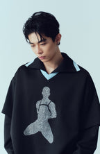 KADAKADA Diamond Graphic Layered Jersey