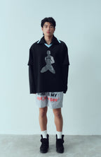 KADAKADA Diamond Graphic Layered Jersey
