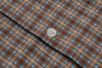 OVDY Raw-Edge Patchwork Graphic Plaid Half Shirt